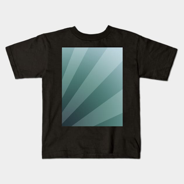 Aqua Diagonal Stripes Kids T-Shirt by Blackmoonrose13